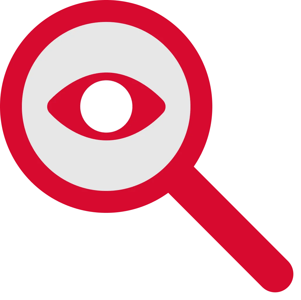 Lupa
      con un ojo, que representa la transparencia total