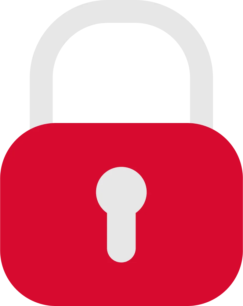 Padlock icon
      representing cybersecurity and privacy protection