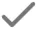 Gray checkmark icon